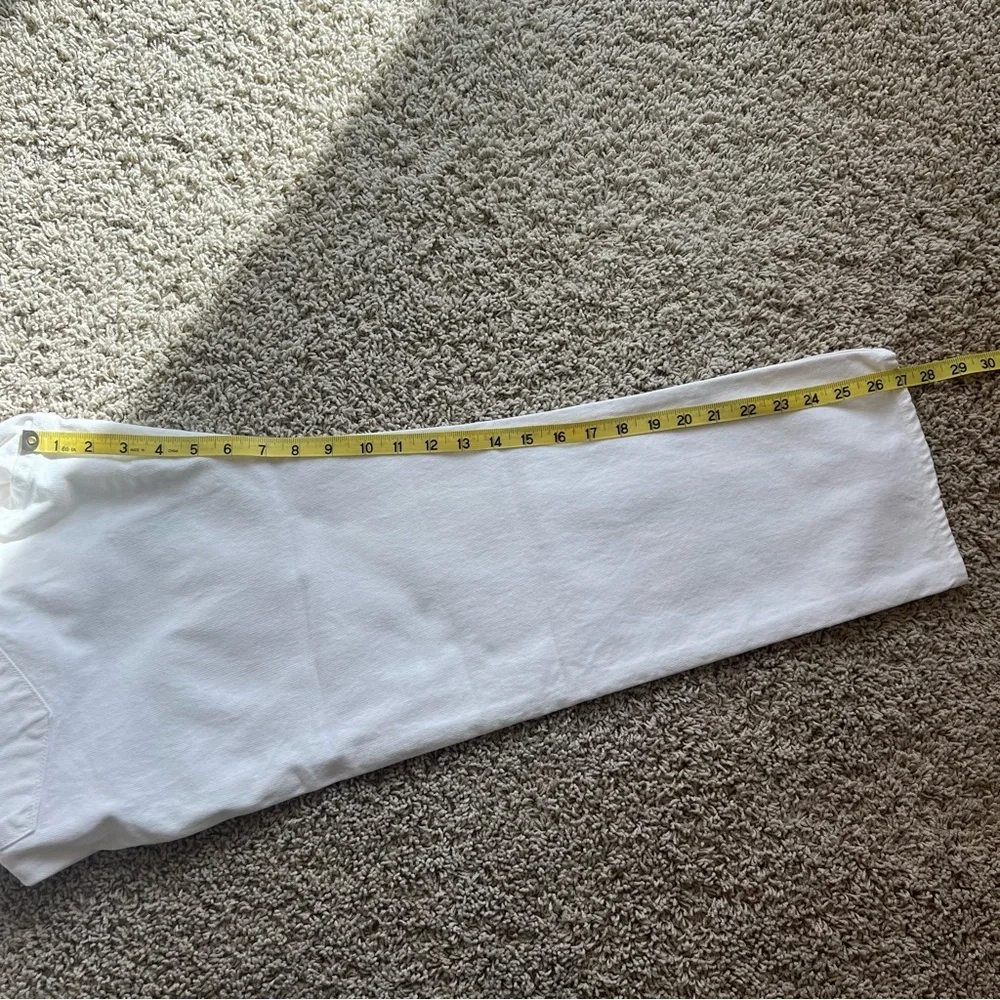 NWT J. Crew Point Sur White Denim Jeans Women’s Size 32 Shoreditch Strai…